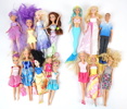 Dockor, ett parti, bl.a Barbie, Mattel.