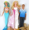 Dockor, ett parti, bl.a Barbie, Mattel.