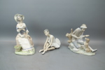 Figruiner, 6 st, porslin, bl.a Lladro och Tengra.
