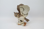 Figurin, porslin, "The Great Horned Owl", Franklin Mint, 1988.