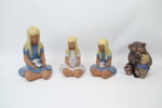 Figuriner, 8 st, keramik, mest Jie.