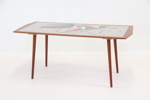 Soffbord, mosaik/teak.