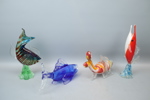 Figuriner, 4 st, glas, bl.a Cristal d´Arques.