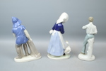 Figuriner, 3 st, porslin, GDR.