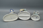 Figuriner, 3 st, porslin, GDR.
