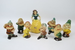 Figuriner, "Snövit och de sju dvärgarna", gips, Walt Disney, Bernardi Design.