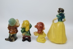 Figuriner, "Snövit och de sju dvärgarna", gips, Walt Disney, Bernardi Design.