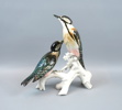 Figurin, fåglar, porslin.