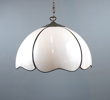 Taklampa, glas/metall.