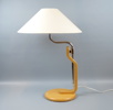Lars Bessfelt, bordslampa, trä/metall, ''Grevie'', Ateljé Lytkan, Åhus.
