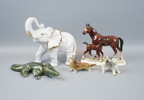 Figuriner, 5 st, porslin.