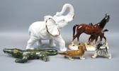 Figuriner, 5 st, porslin.