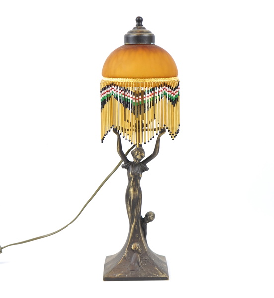 Bordslampa, glas/mässing, samtida, Globen AB.