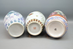 Vaser, 3 st, porslin, Asien.