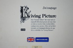 Tavlor, 2 st, découpage, Living Picture.