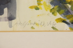 Torsten Erasmie, "Ateljeutsikt, Vik", akvarell, signerad, 1992.