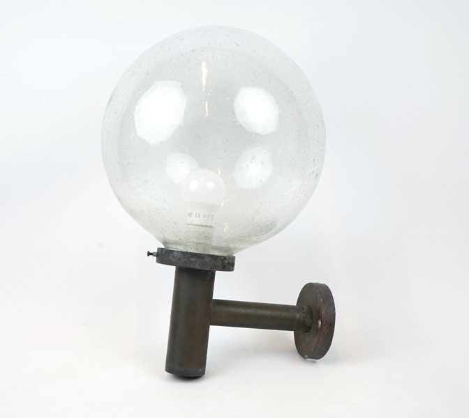 Utomhuslampa, koppar/glas.
