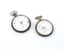 Fickur, 2 st, silver 800, bl.a Omega.