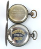 Fickur, 2 st, silver 800, bl.a Omega.