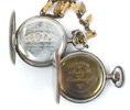 Fickur, 2 st, silver 800, bl.a Omega.