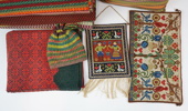 Textil, allmoge m.m, 8 delar.
