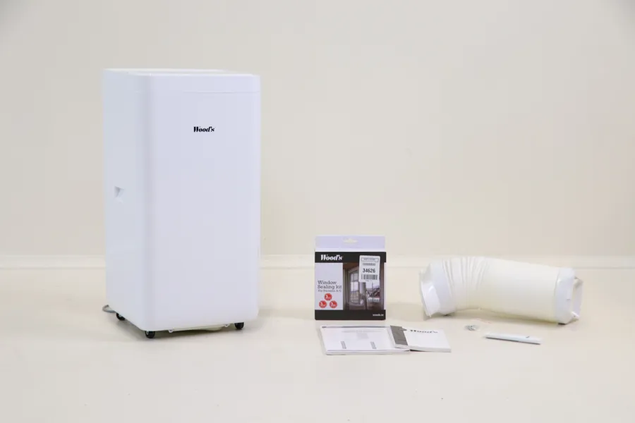 Luftkonditionering på hjul, Wood's AC Milan 9K WiFi Smart Home, samt tillbehör.