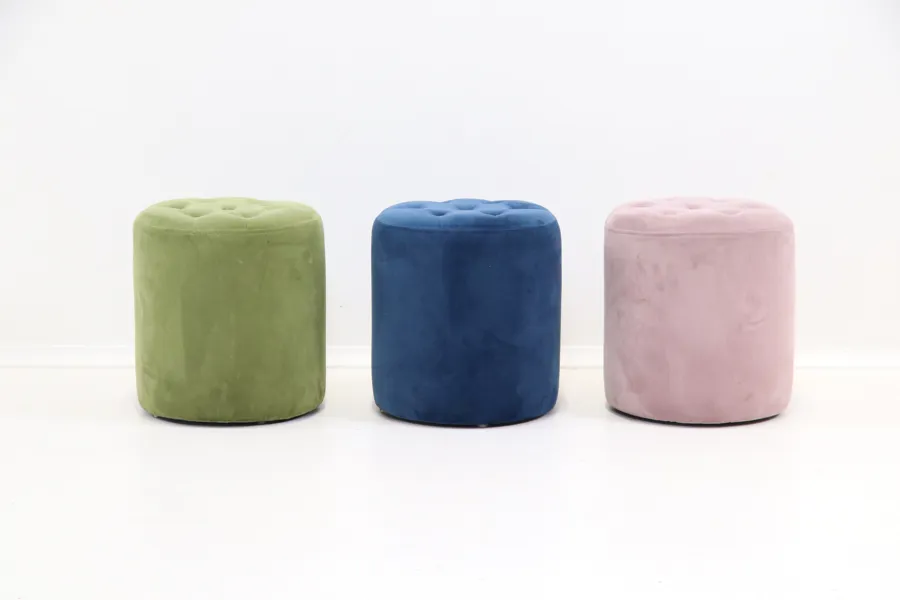Sittpuffar, 3 st, textil.