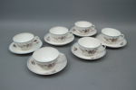 Kaffeservis, 6 delar, porslin, Rörstrand, 1800/1900-tal.