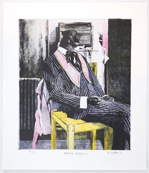 Bo Hultén, ''Mutatio Imagionis'', litografi nr. 281/375, signerad, 1978.