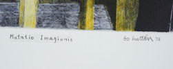 Bo Hultén, ''Mutatio Imagionis'', litografi nr. 281/375, signerad, 1978.