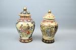 Lockurnor, 2 st, keramik, Asien.