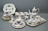 Kaffeservis, 27 delar, porslin, "Victorian Violets", Hammersby.