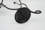 Gunnar Ander, ljusstake, smide/trä, Ystad Metall.