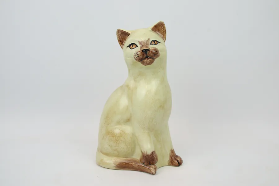 Figurin, katt, keramik, Price, Kensington, England.