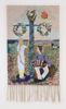 Klara Wihlborg, väggdbonad, textil, monogramsignerad.