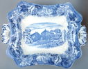 Karotter, 2 st, flintgods, ''Skånska slott'', Rörstrand.