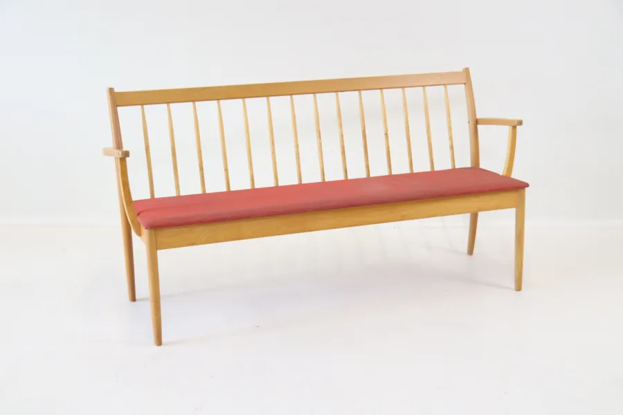Soffa, trä/textil, Edsbyverken.