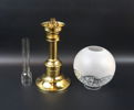 Fotogenlampa, mässing/glas, G.V. Harnisch Efterträdare.