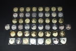 Samlarmynt, 50 st, silver 925, "Rembrandt", Franklin Mint.