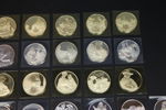 Samlarmynt, 50 st, silver 925, "Rembrandt", Franklin Mint.