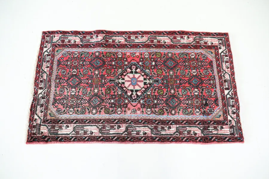 Matta, orientalisk, handknuten, ull.