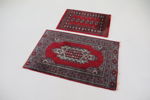 Mattor, 2 st, orientaliska, handknutna, ull.