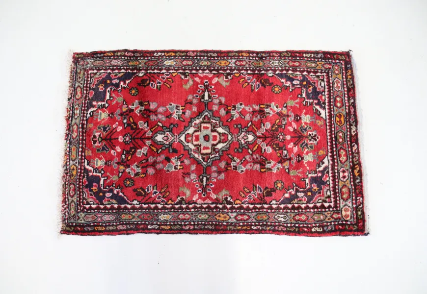 Matta, orientalisk, handknuten, ull.
