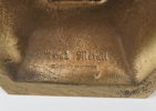Ljusstakar, 3 st, mässing, bl.a Ystad-Metall.