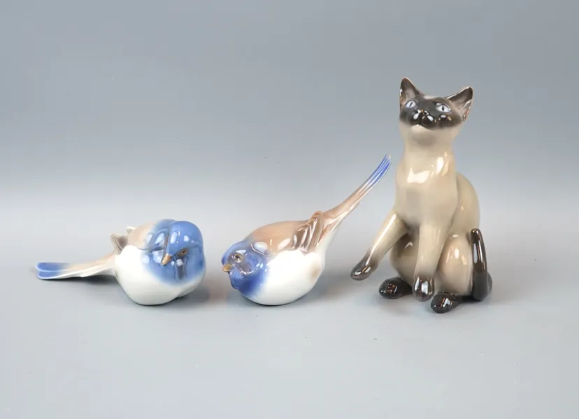 Figuriner, 3 st, porslin, Bing & Gröndahl.