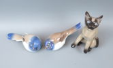 Figuriner, 3 st, porslin, Bing & Gröndahl.