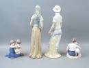 Figuriner, 4 st, porslin, bl.a Bing & Gröndahl.