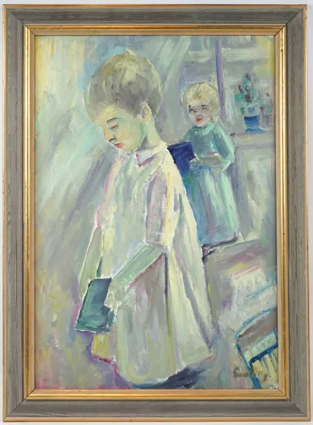 Gunnar Willy, olja på duk, signerad.