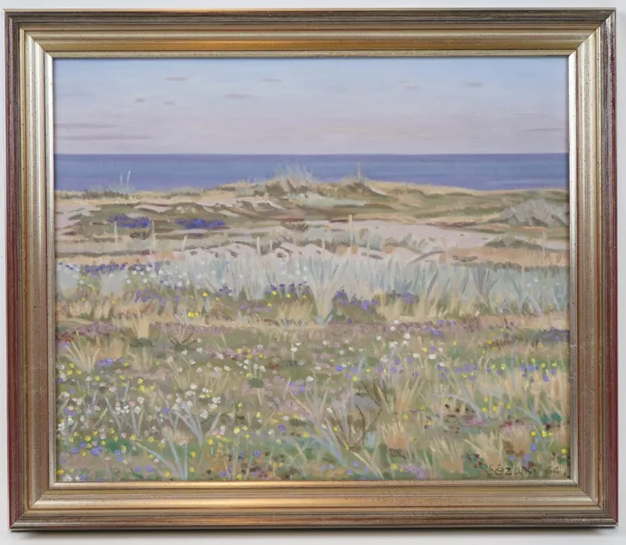 Haruo Sézaki, olja på duk, signerad, 1964.