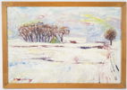 Karin Norelius, "Almarna", olja på duk, signerad, 1947.